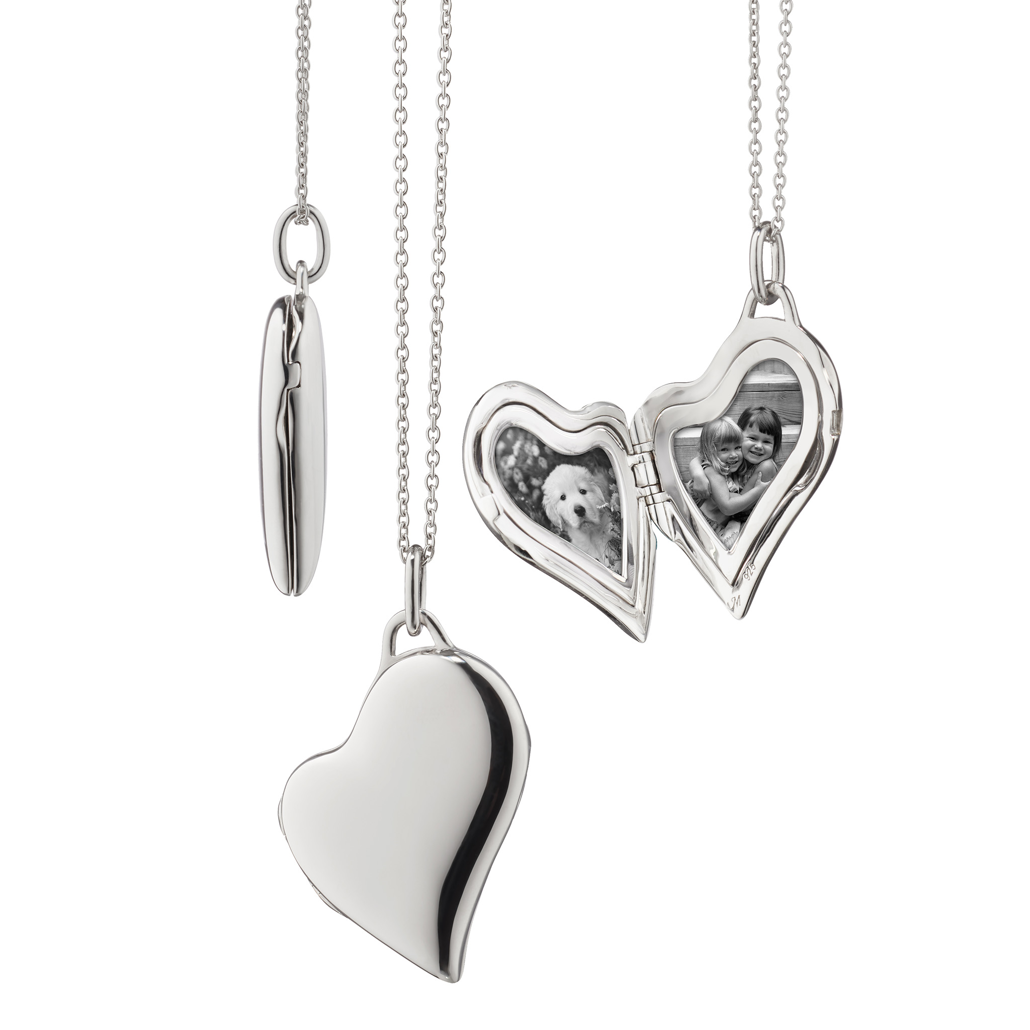 Heart chain locket sale